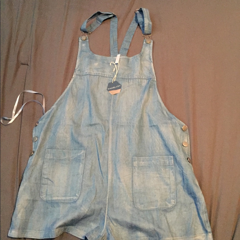 Super cute maternity overalls. NWT.